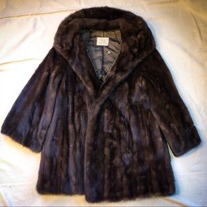 Brown Mink Vintage Coat
